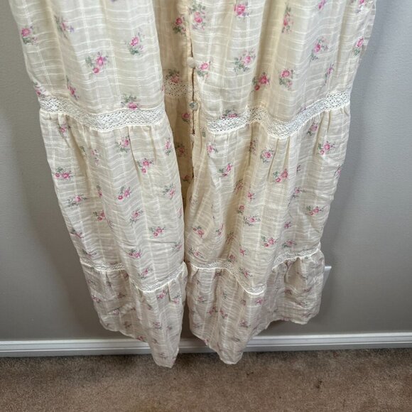 Altar'd State Anastasia Cottagecore Midi Dress Size Medium Floral Coquette - Picture 7 of 11